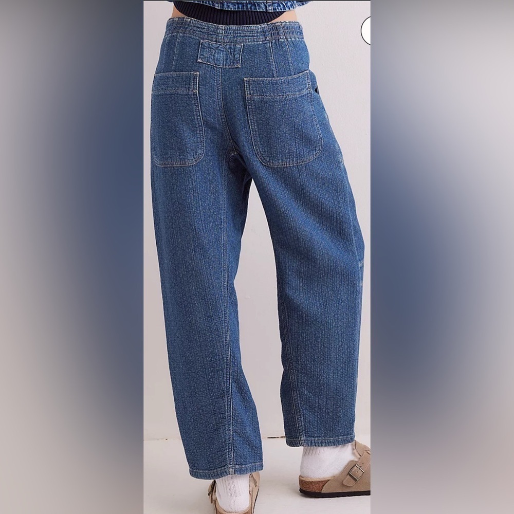 NWT We The Free Midnight Voyage Harem Jeans in Journey Blue Size XL - Picture 2 of 10